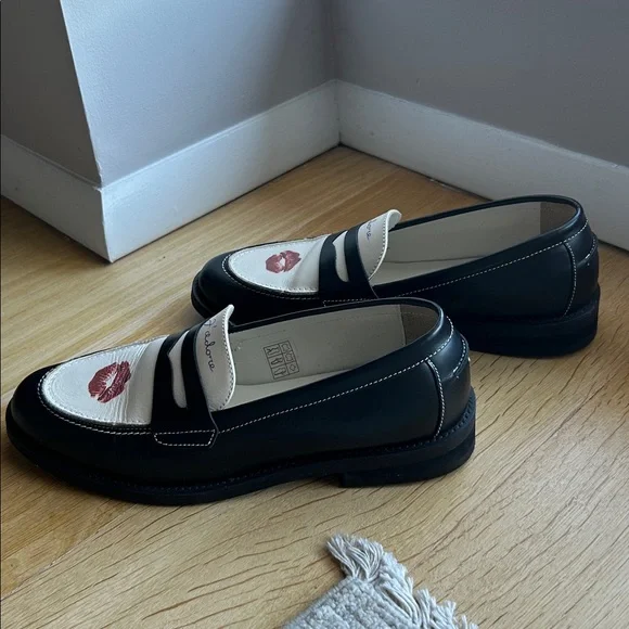 DUKE + DEXTER LOAFERS WITH KISS PRINT - Picture 4 of 7